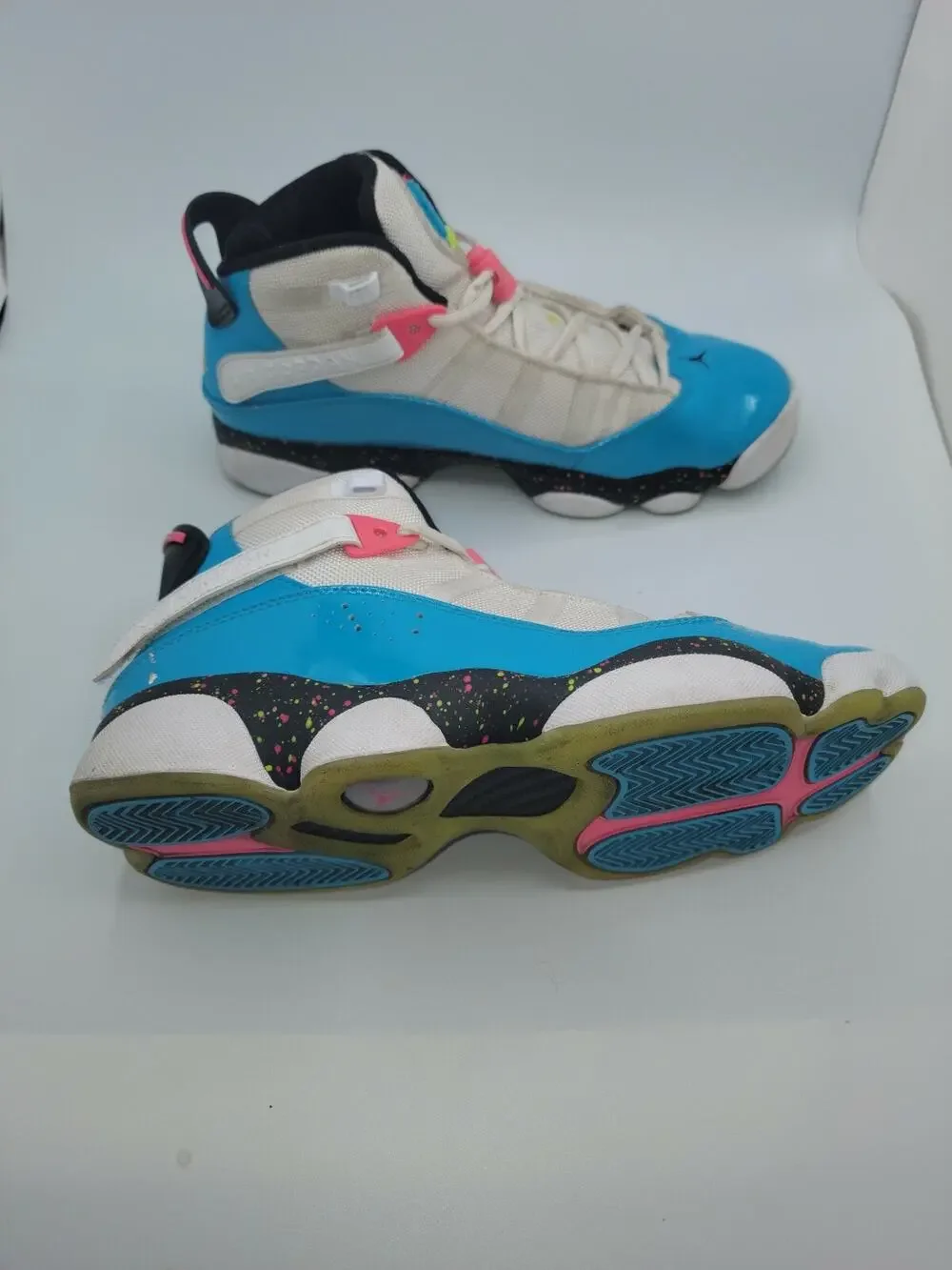 Jordan 6 Rings Blue Fury Cyber Pink